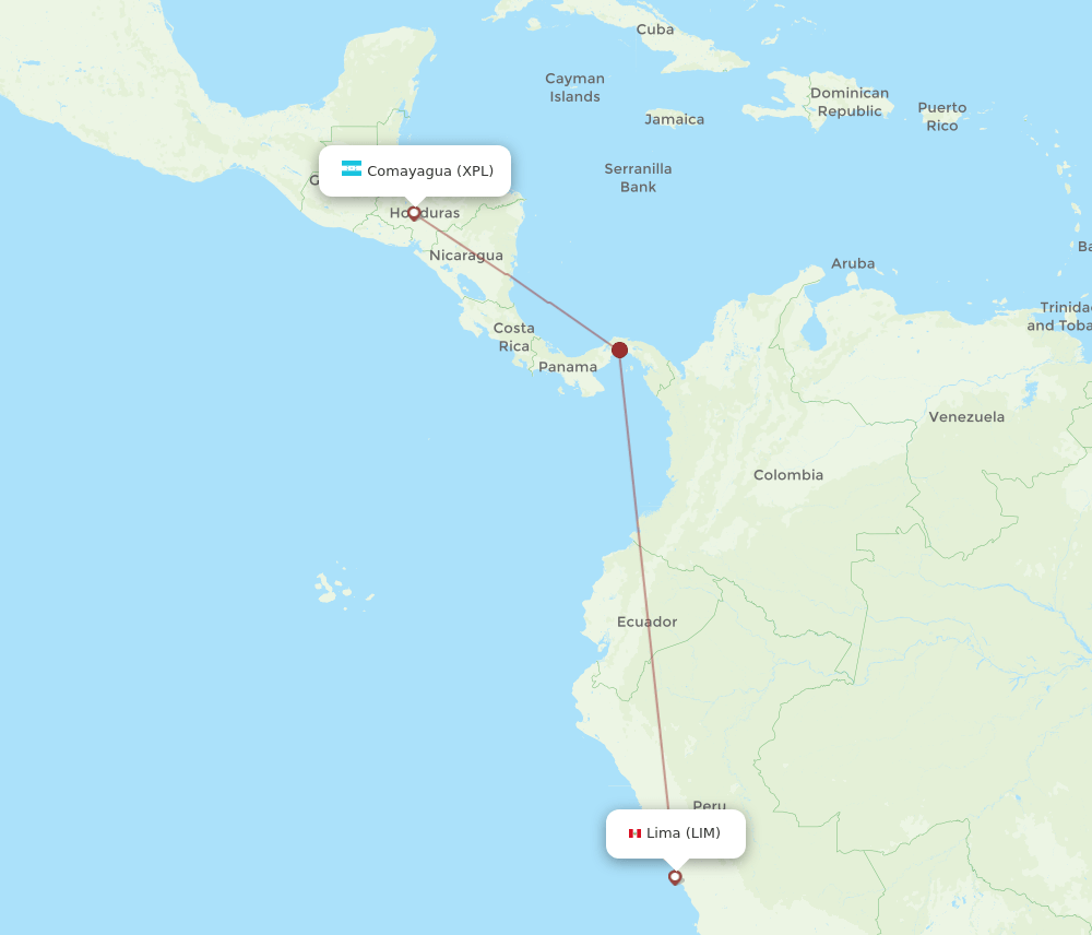 LIM-XPL flight routes