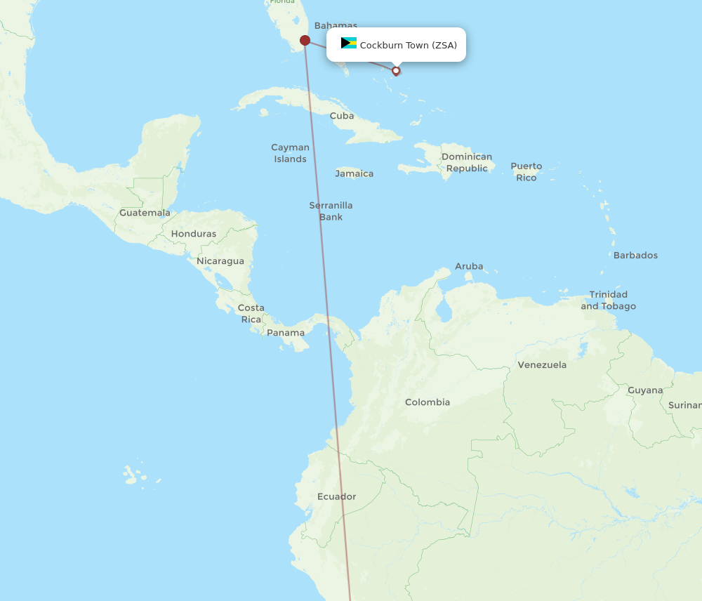 LIM-ZSA flight routes