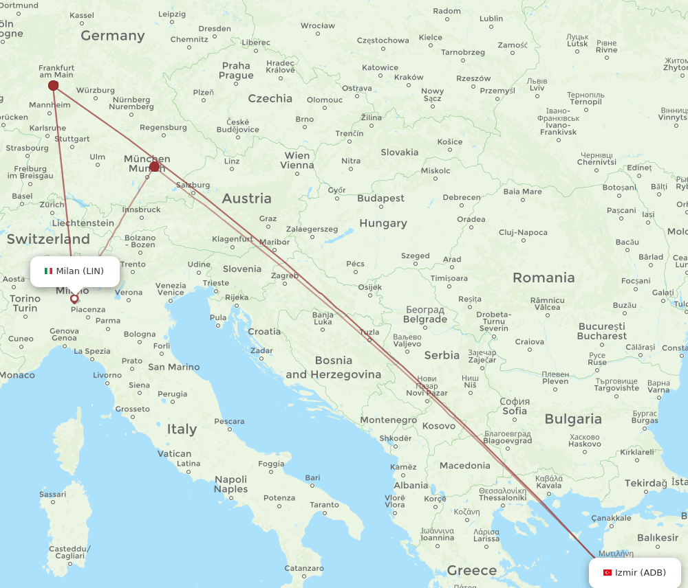 LIN-ADB flight routes