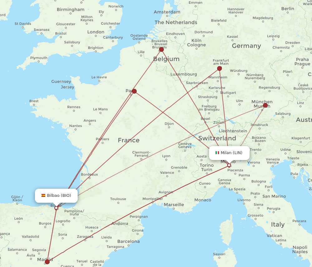 LIN-BIO flight routes