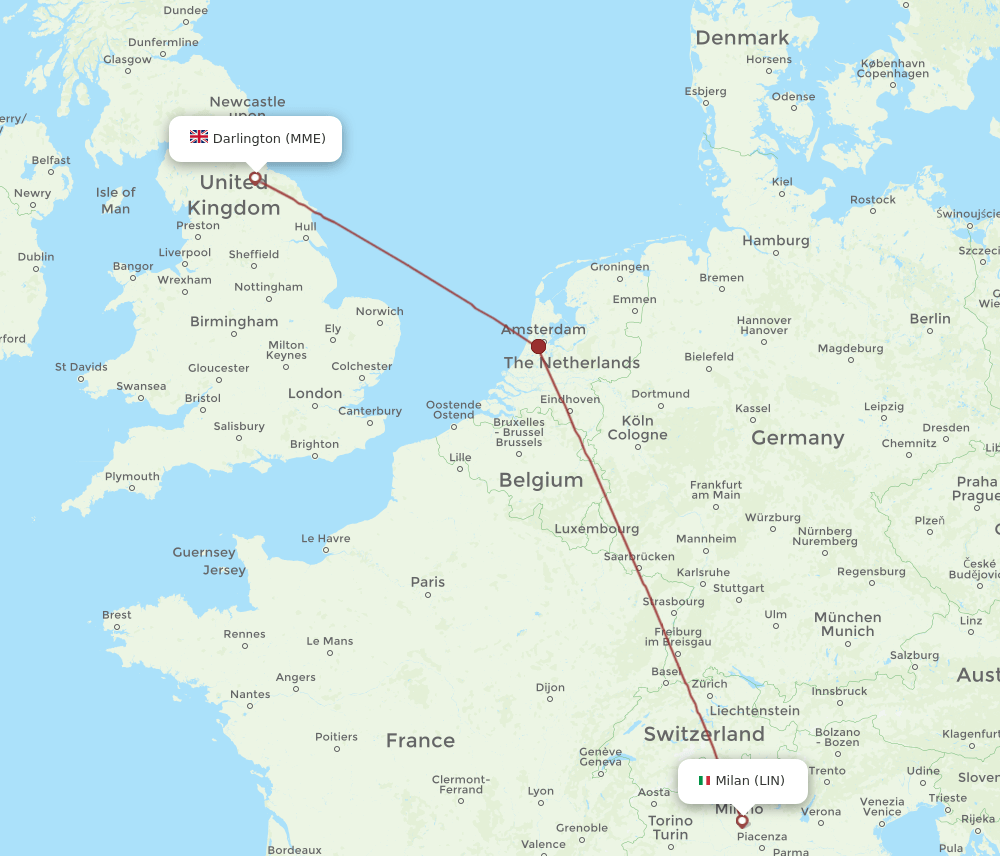 LIN-MME flight routes