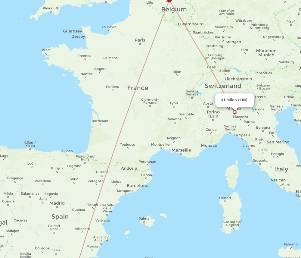 LIN-NDR flight routes