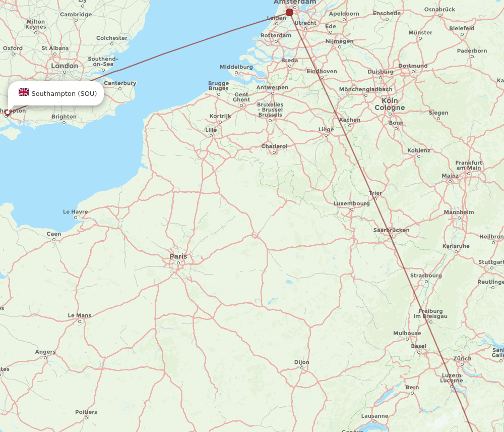 LIN-SOU flight routes