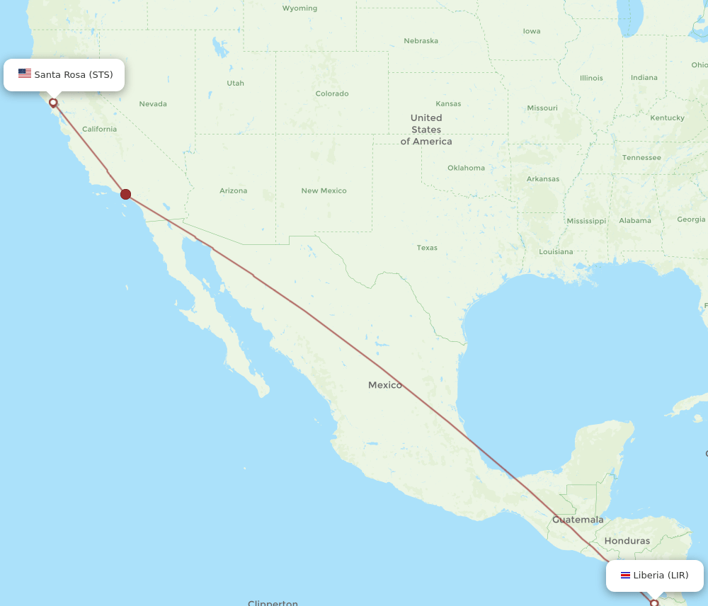 LIR-STS flight routes