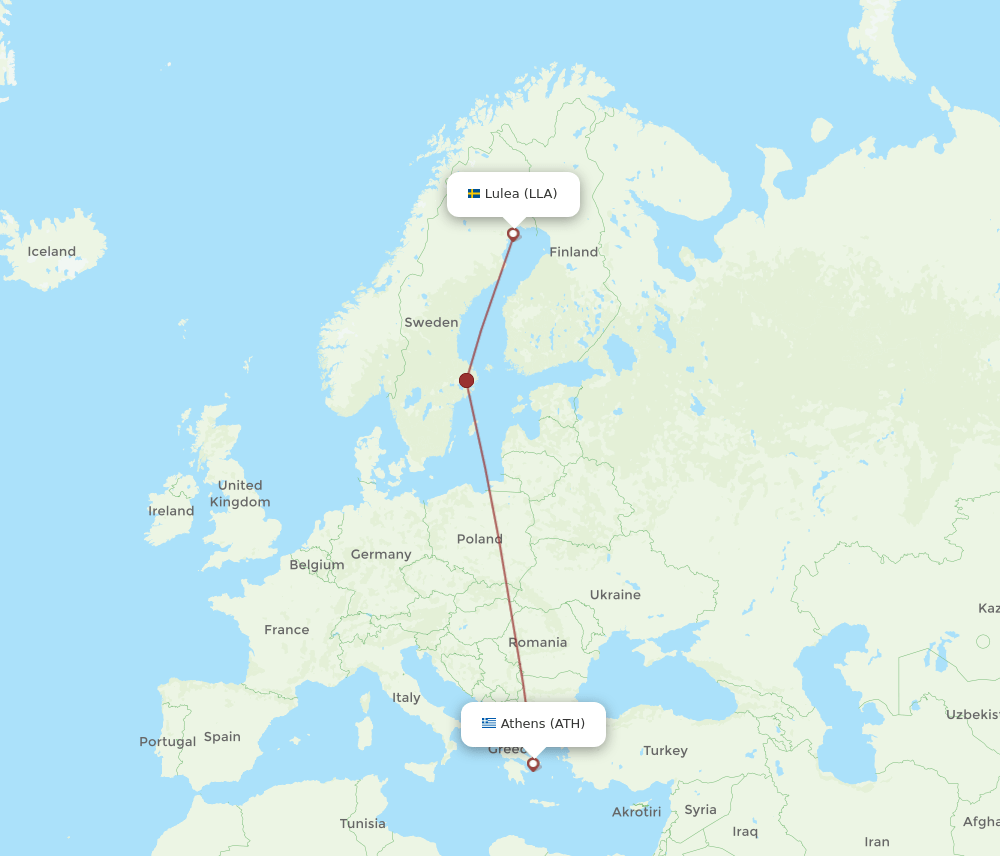 LLA-ATH flight routes
