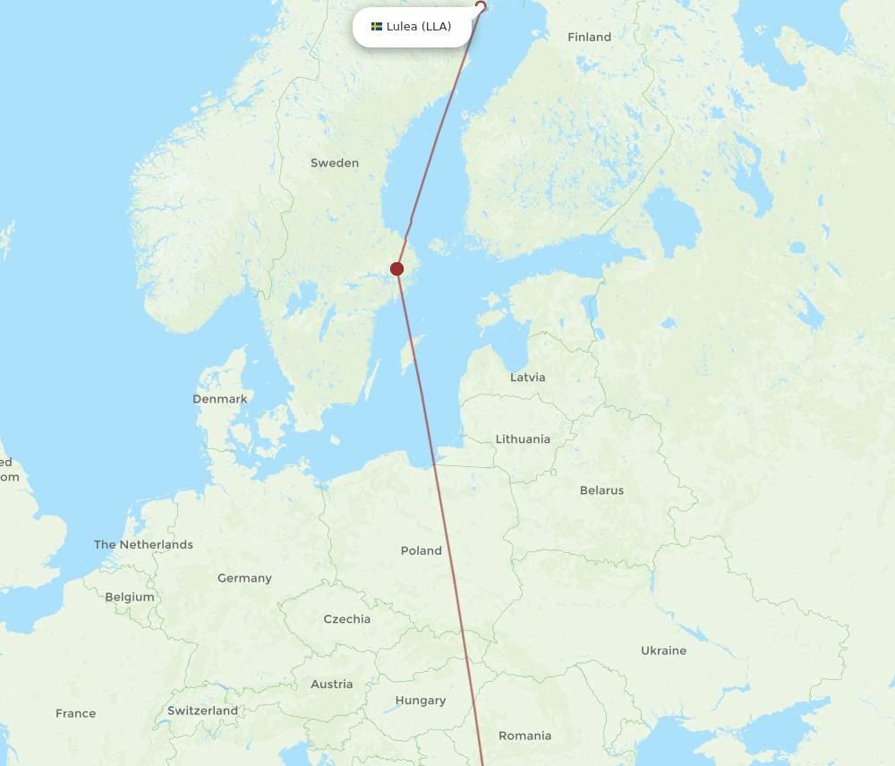 LLA-SKG flight routes