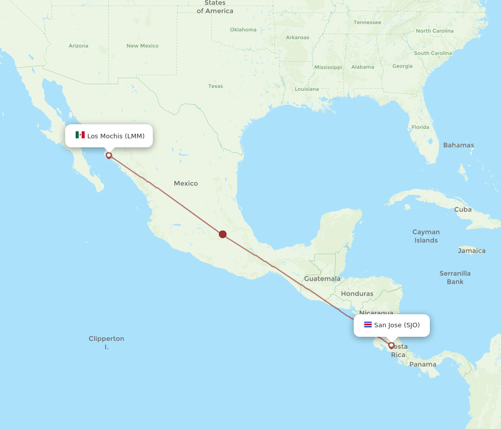 LMM-SJO flight routes