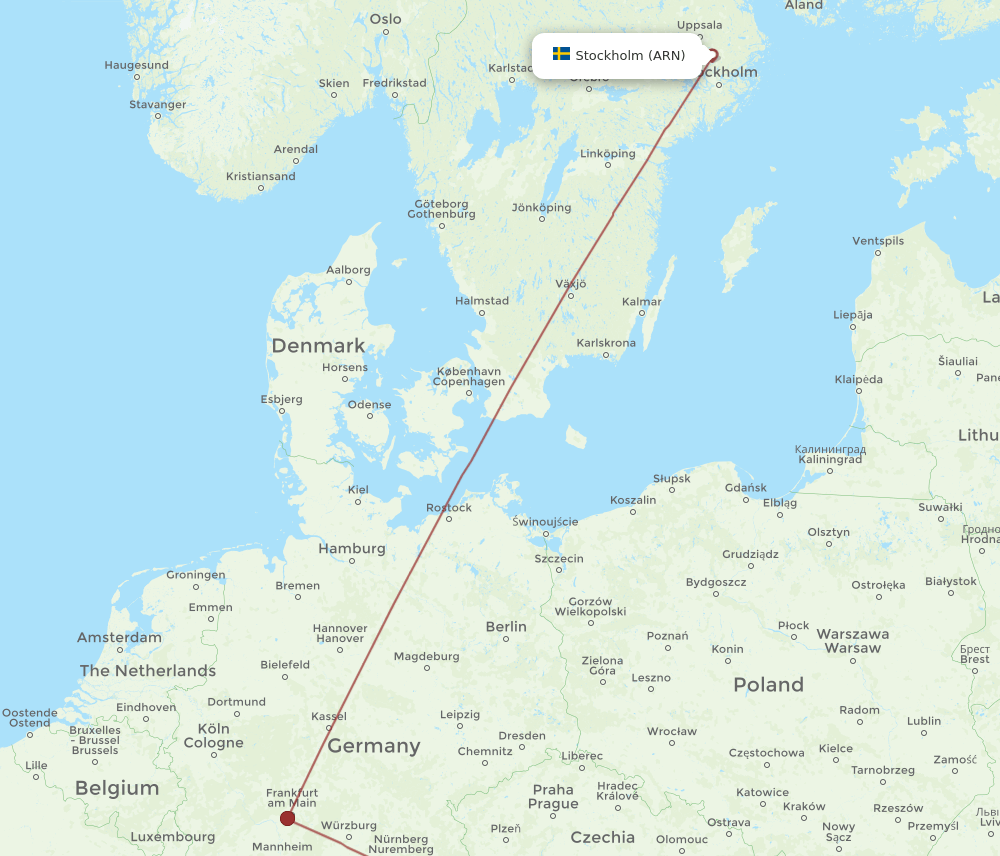 LNZ-ARN flight routes