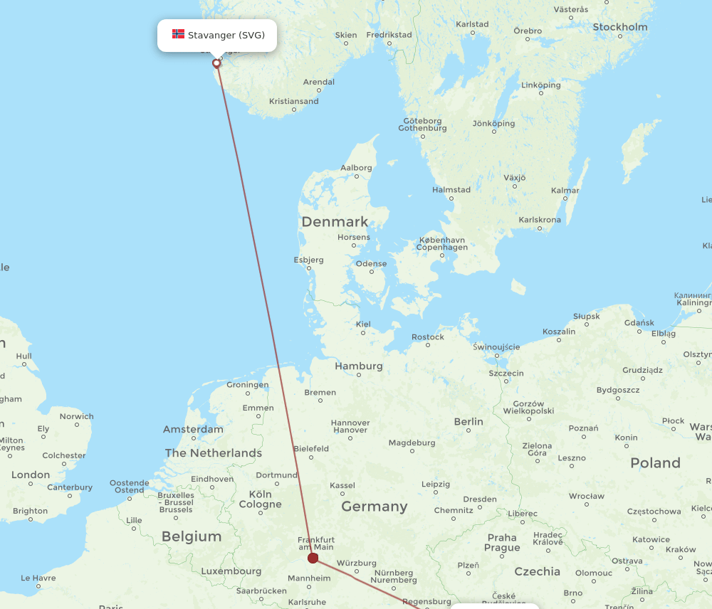 LNZ-SVG flight routes