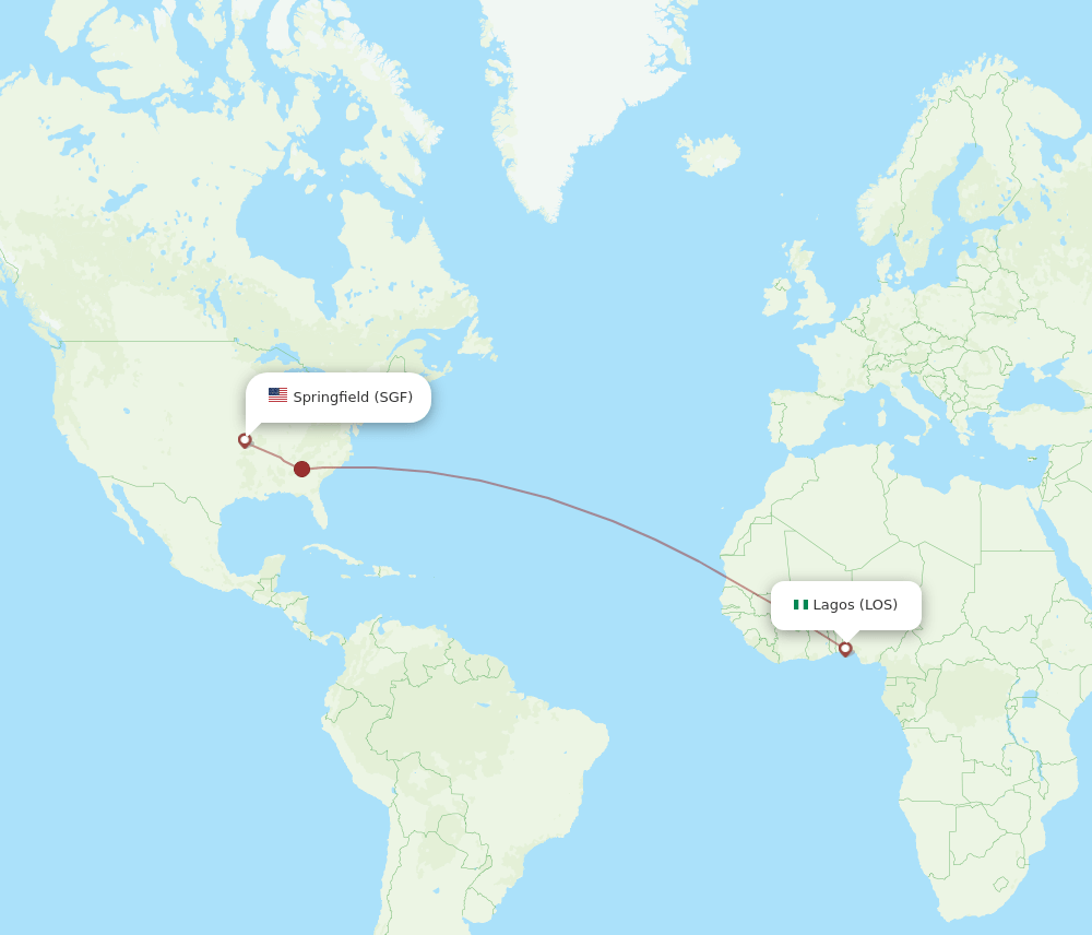 LOS-SGF flight routes