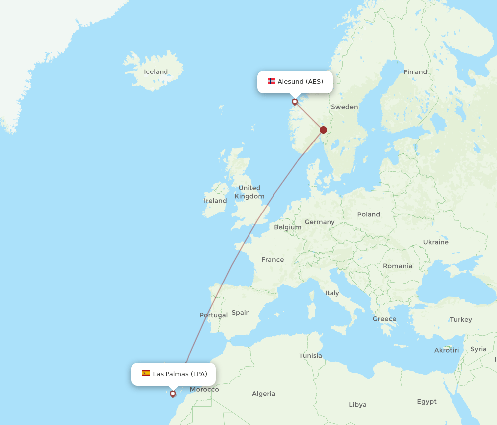 LPA-AES flight routes