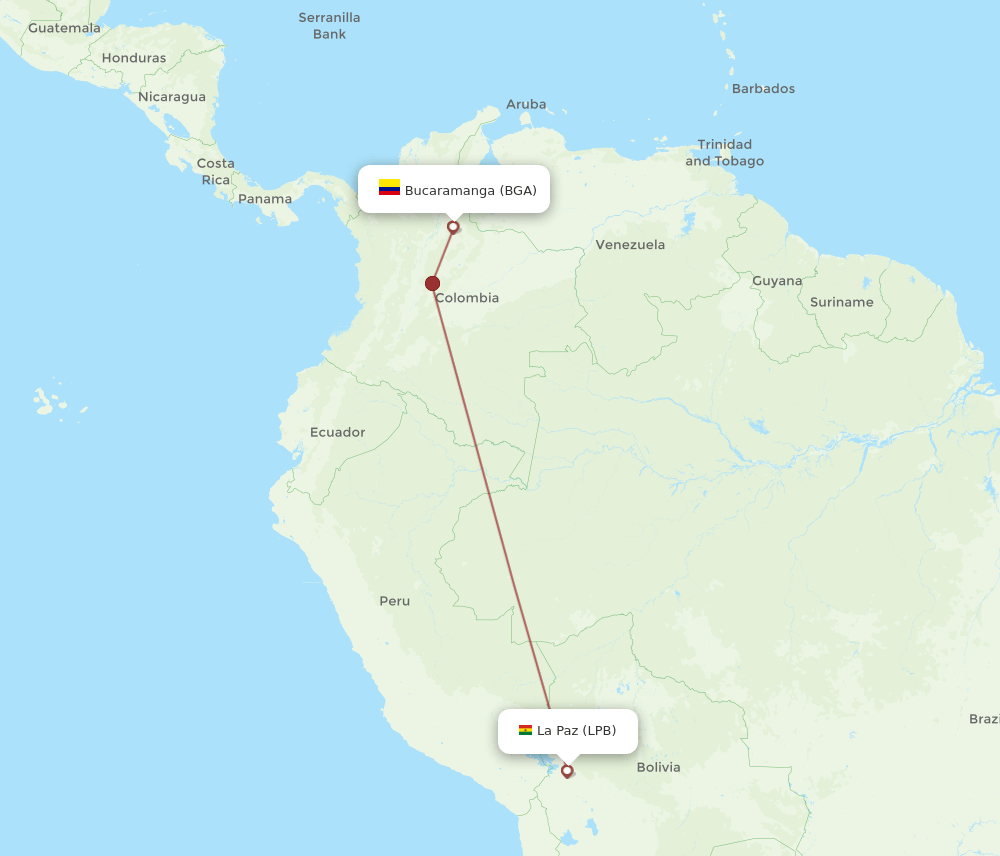 LPB-BGA flight routes