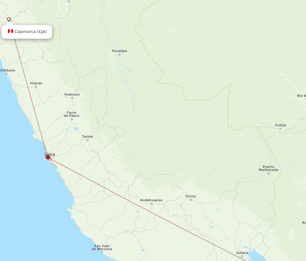 LPB-CJA flight routes