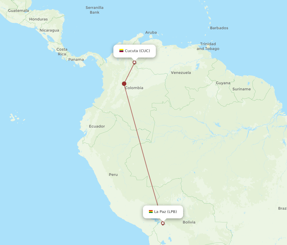 LPB-CUC flight routes