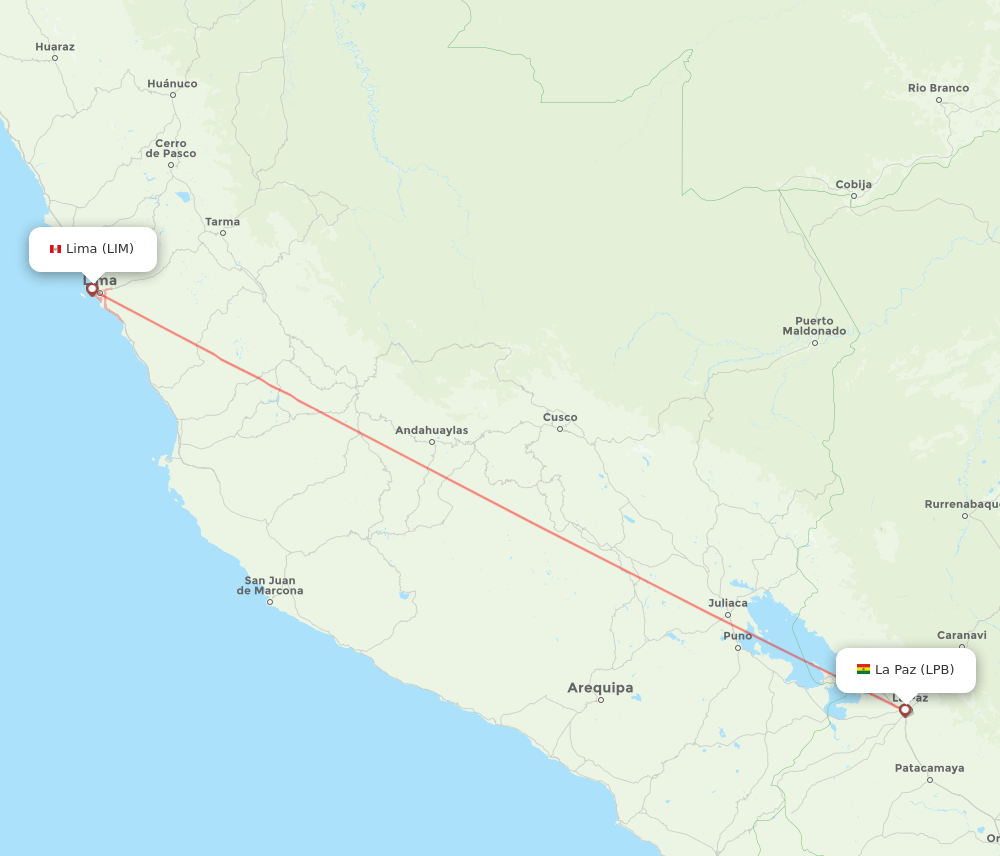 LPB-LIM flight routes