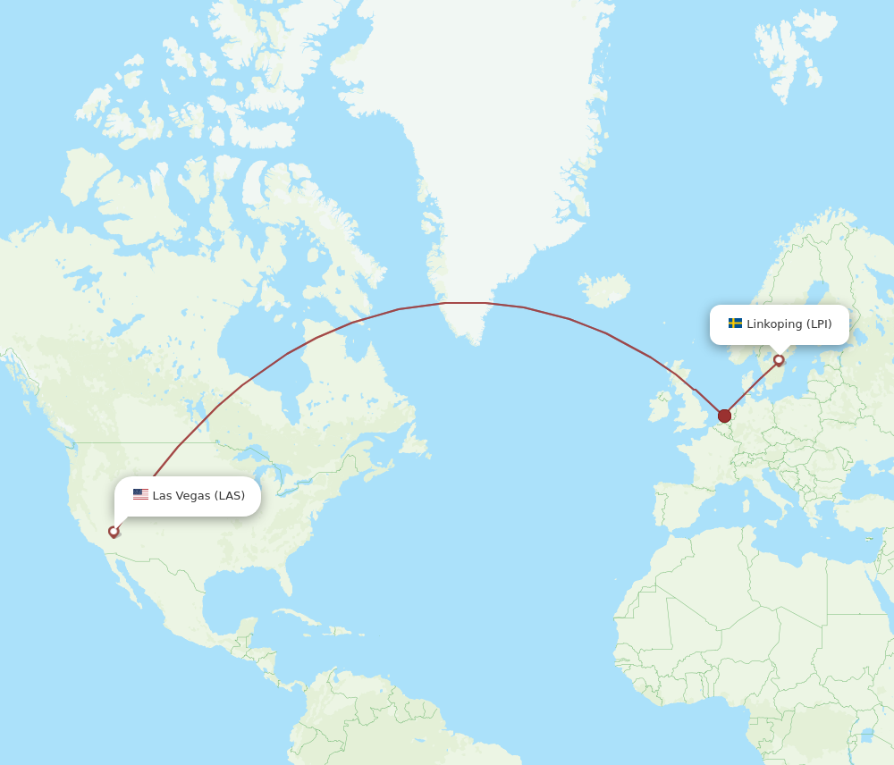 LPI to LAS flights and routes map