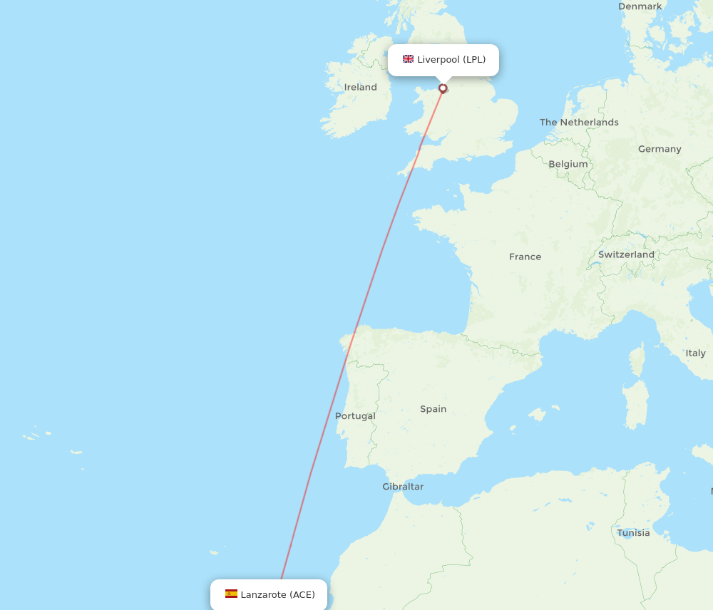 LPL-ACE flight routes