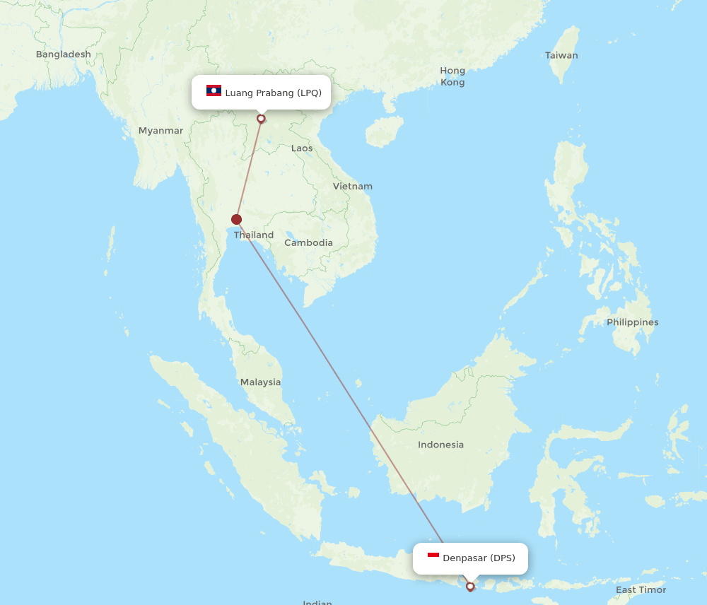 LPQ-DPS flight routes
