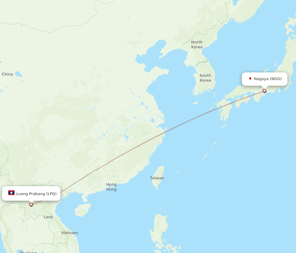 LPQ-NGO flight routes