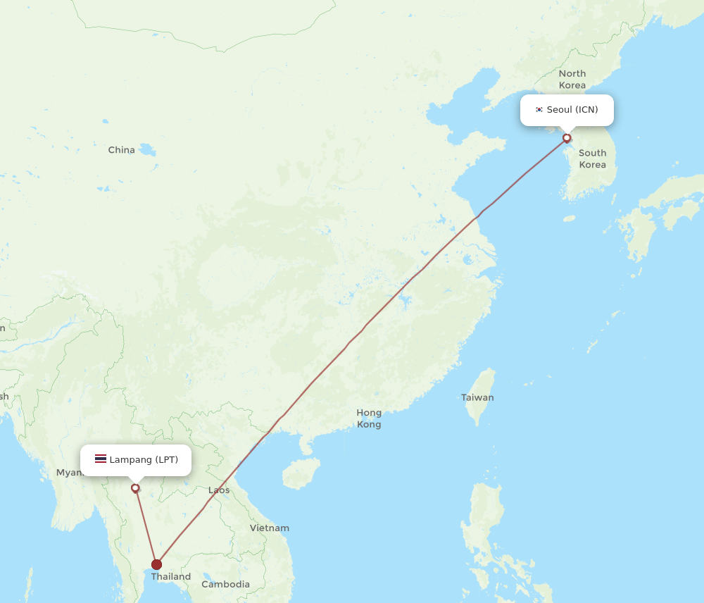 LPT-ICN flight routes