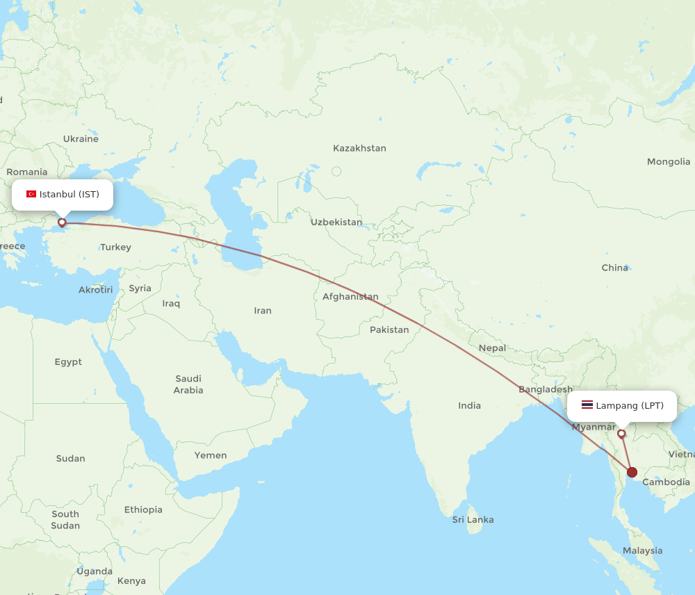 LPT-IST flight routes