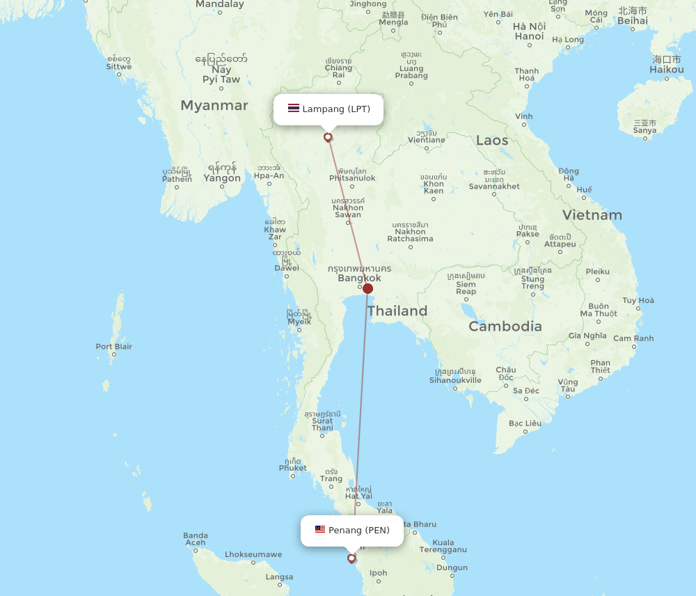 LPT-PEN flight routes