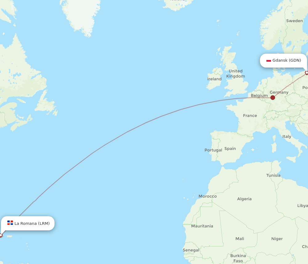 LRM-GDN flight routes