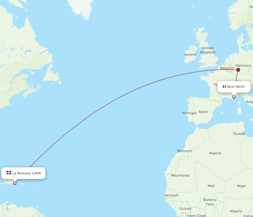 LRM-NCE flight routes