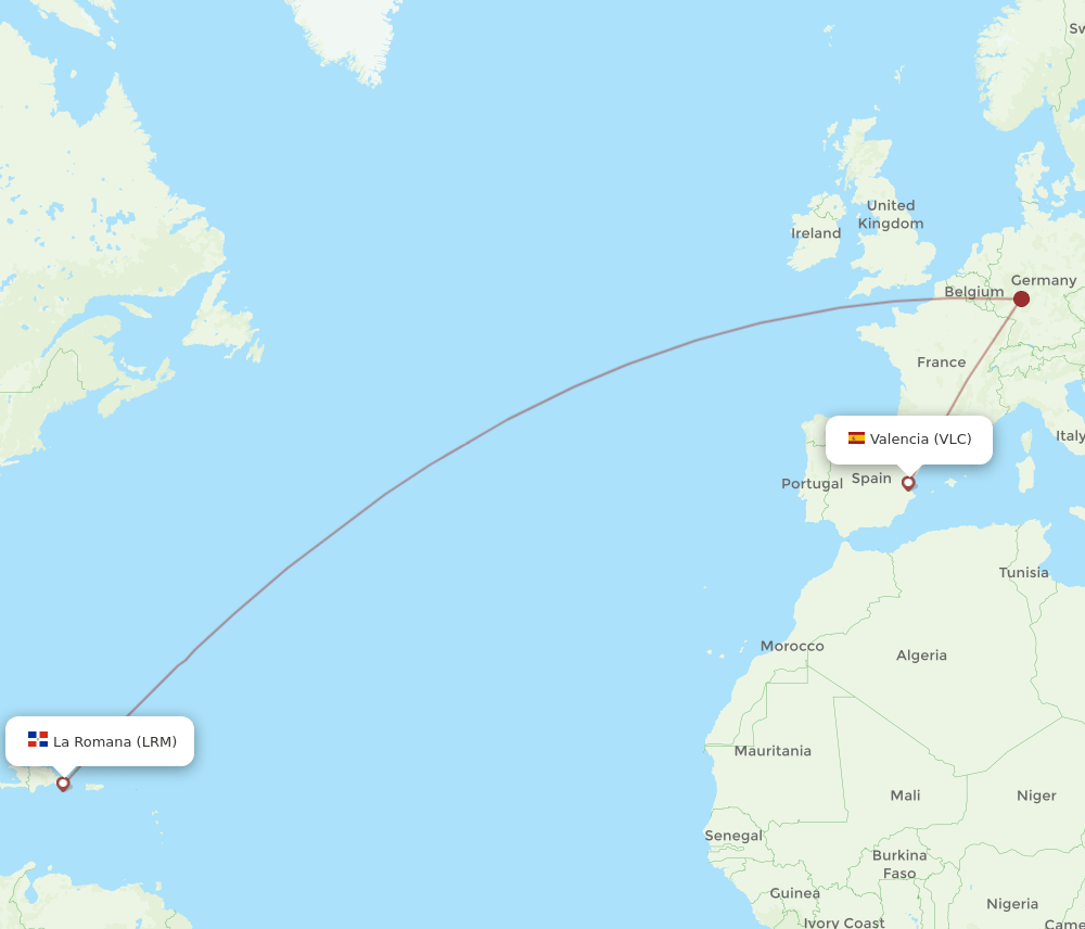 LRM-VLC flight routes