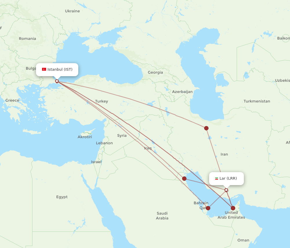 LRR to IST flights and routes map