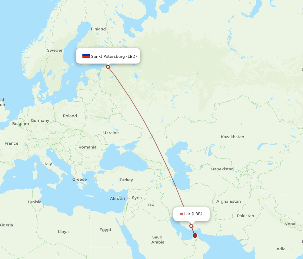 LRR-LED flight routes