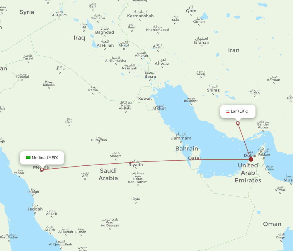 LRR-MED flight routes