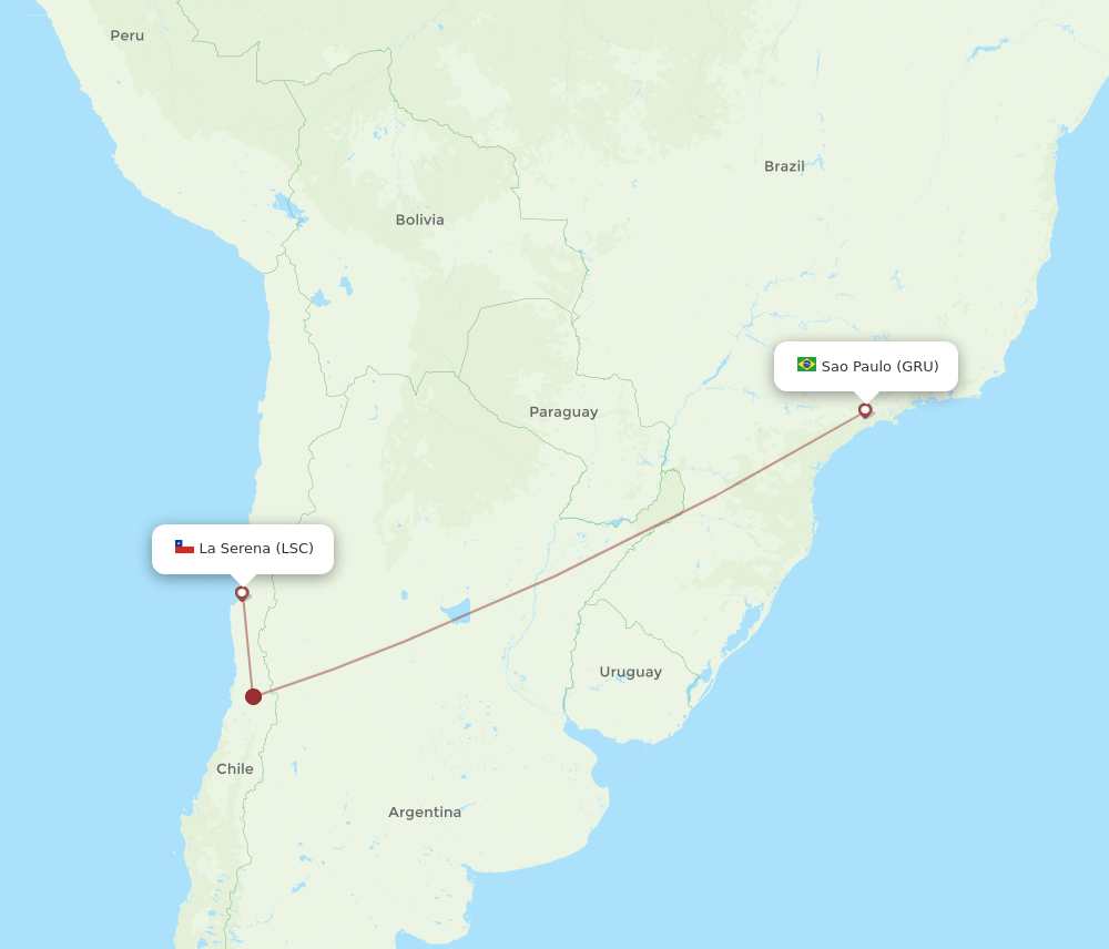 LSC-GRU flight routes