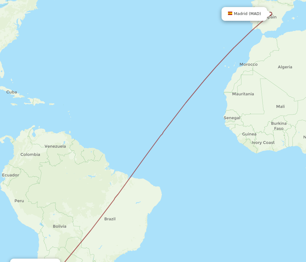 LSC-MAD flight routes
