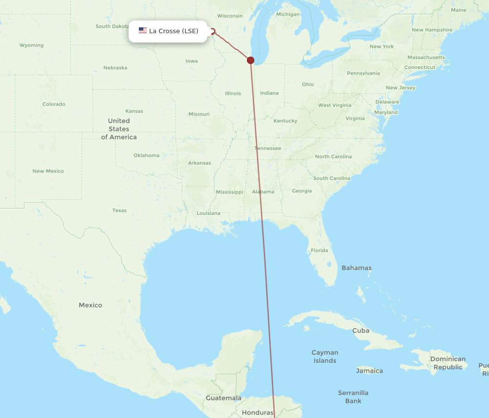 LSE-LIR flight routes