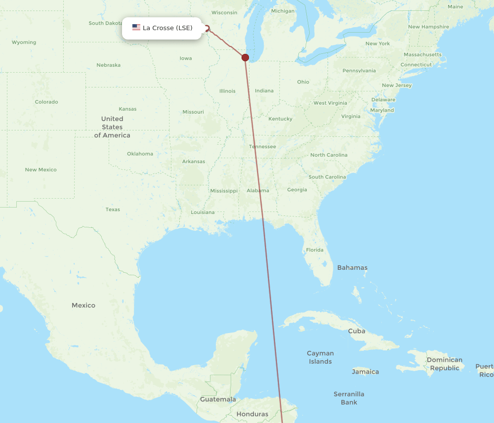 LSE-SJO flight routes