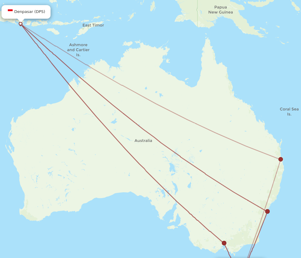 LST-DPS flight routes