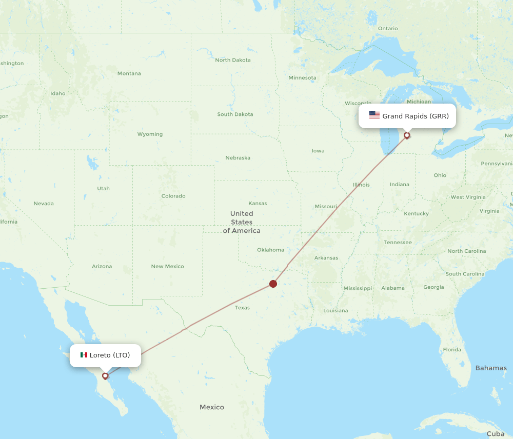LTO-GRR flight routes