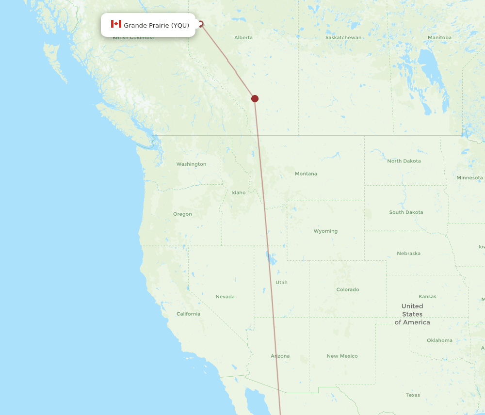 LTO-YQU flight routes