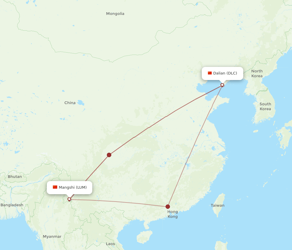LUM-DLC flight routes