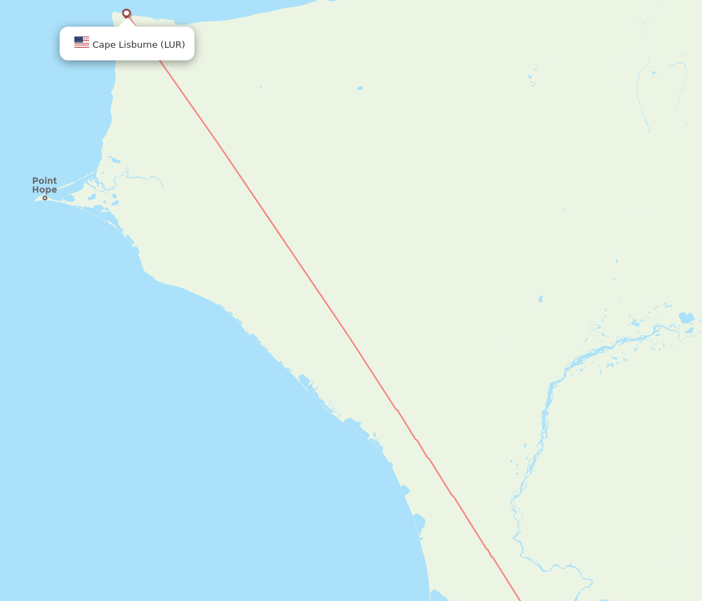 LUR to OTZ flights and routes map
