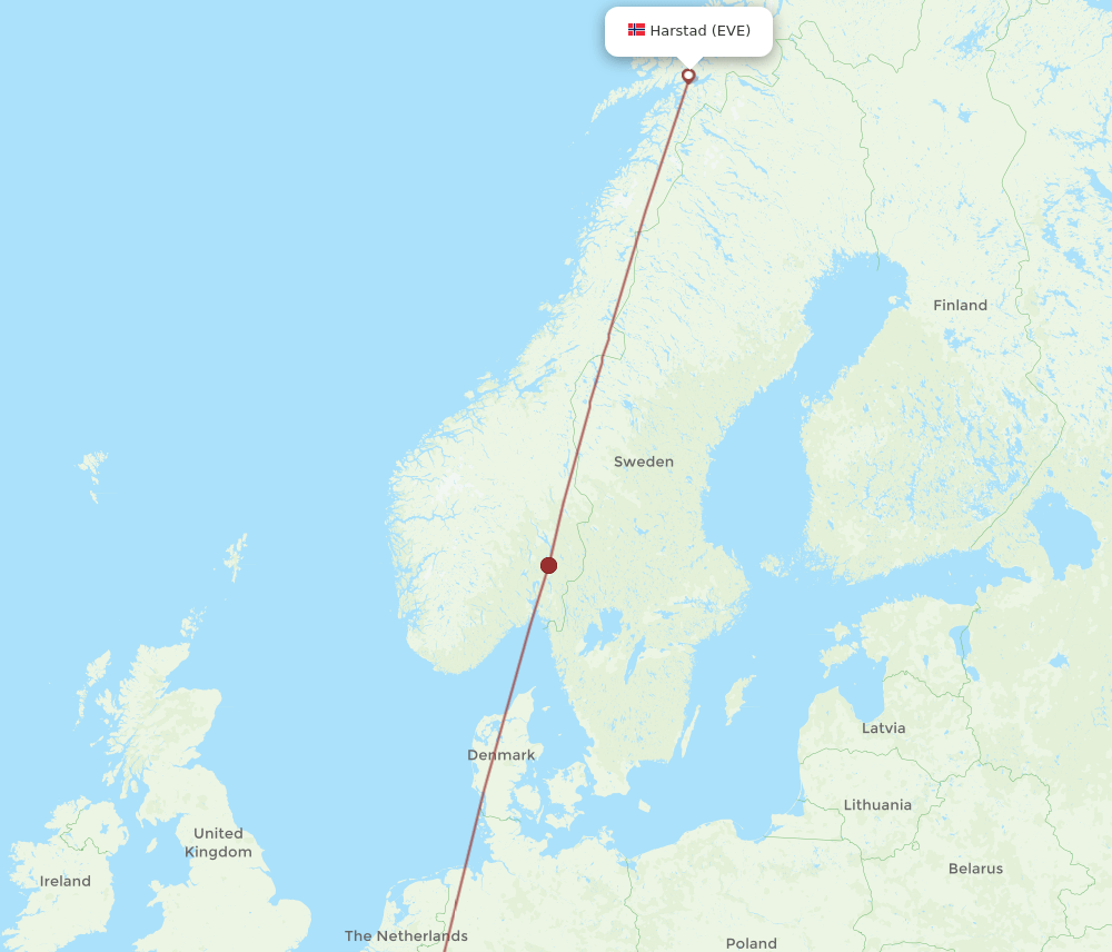LUX-EVE flight routes