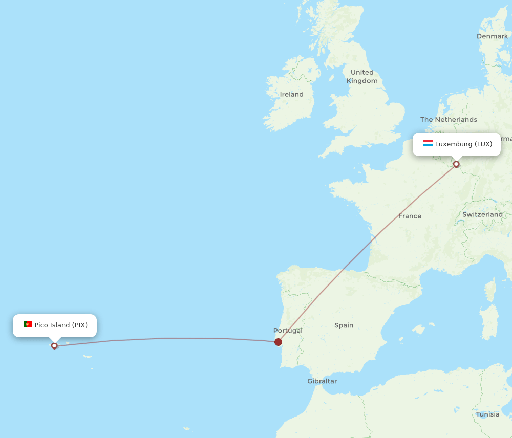 LUX-PIX flight routes