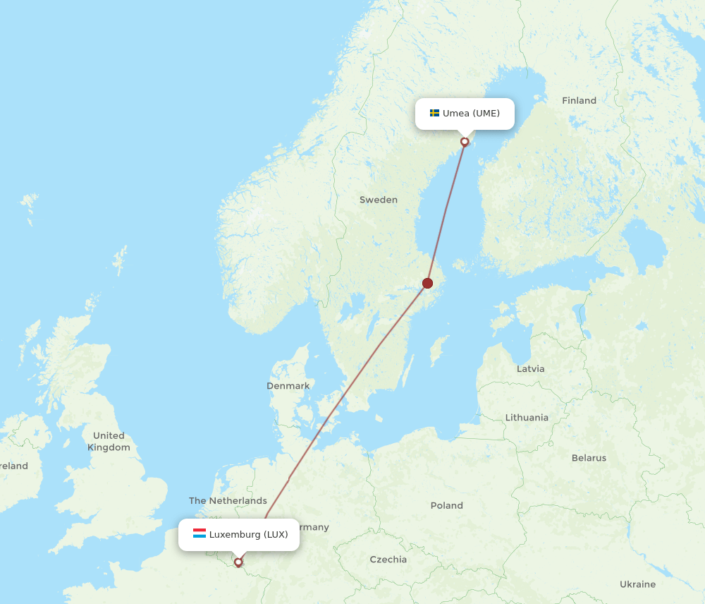 LUX-UME flight routes