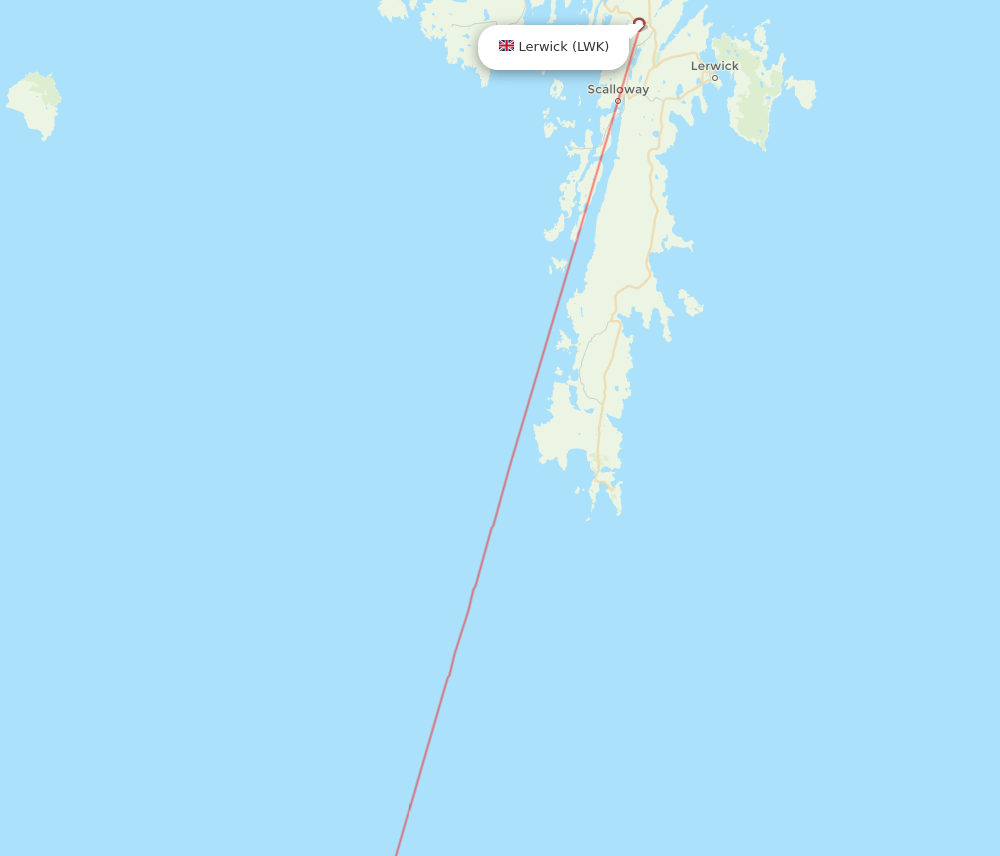 LWK to FIE flights and routes map