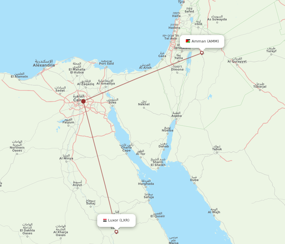 LXR-AMM flight routes