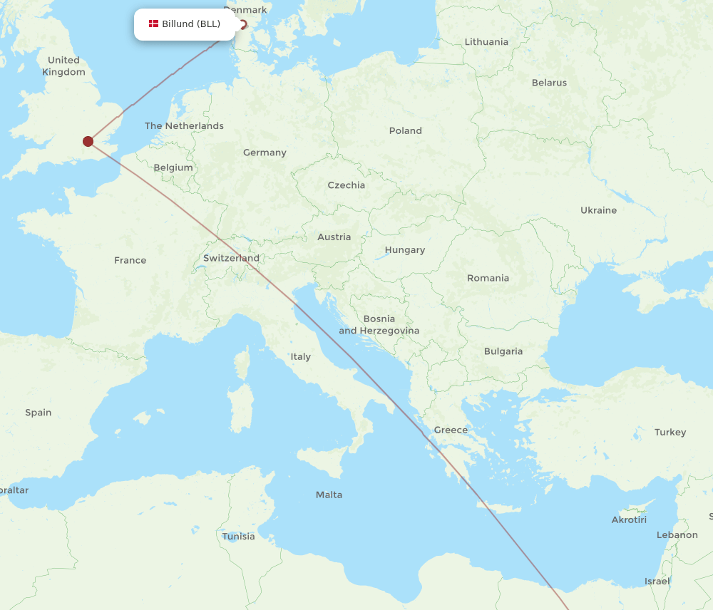 LXR-BLL flight routes