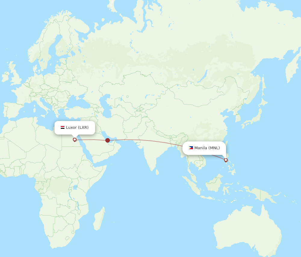 LXR to MNL flights and routes map