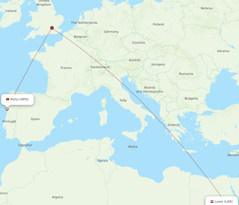 LXR-OPO flight routes