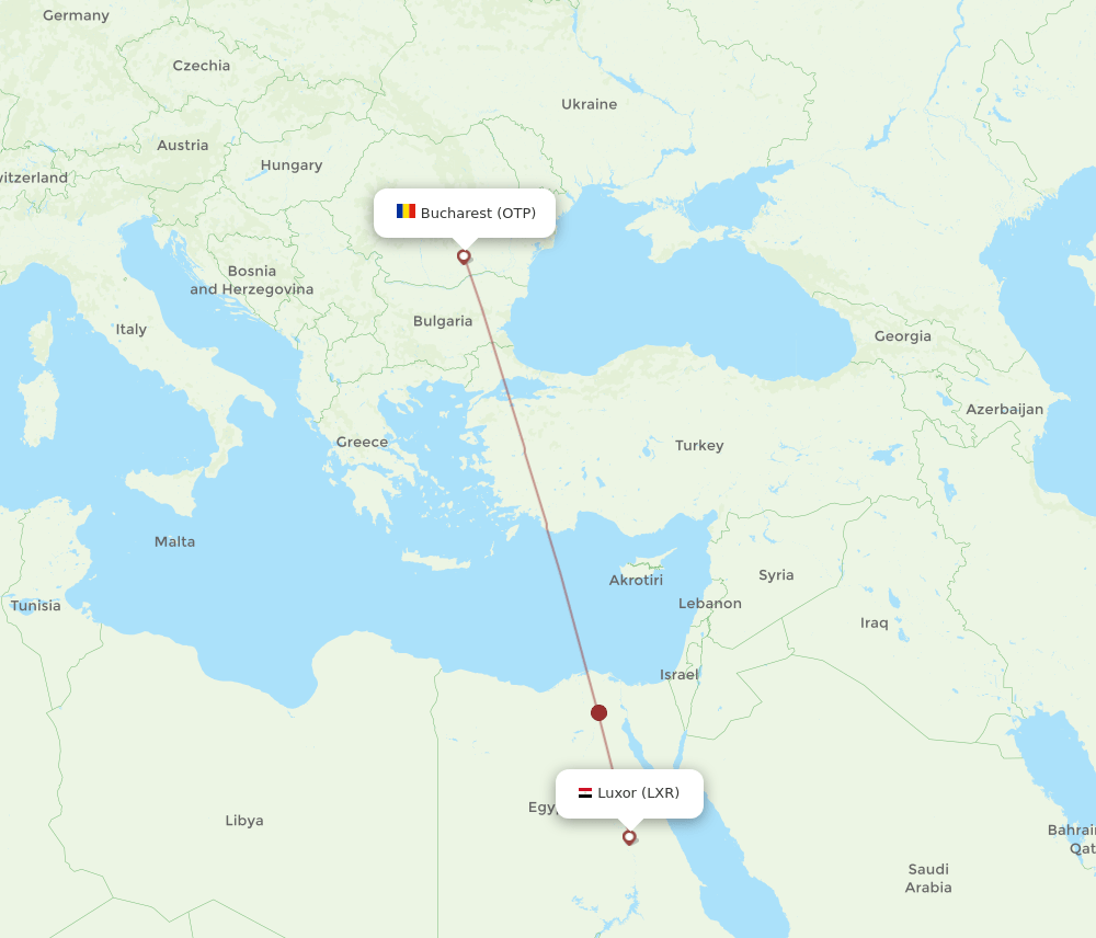 LXR-OTP flight routes